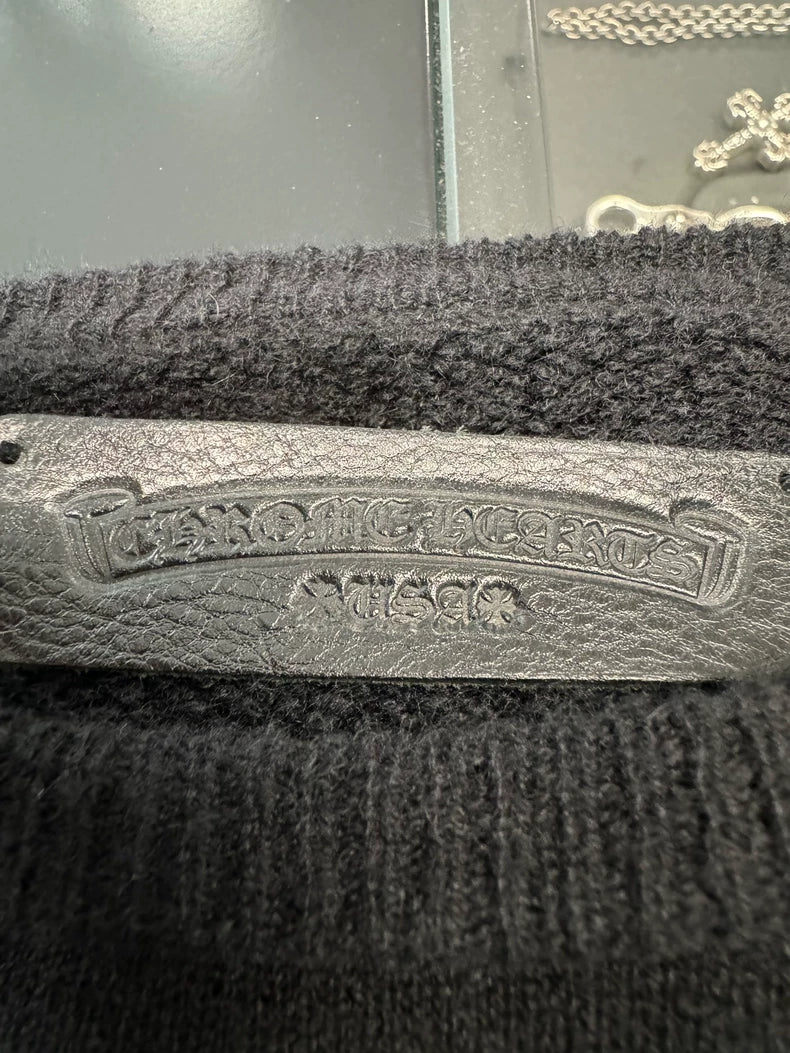 Chrome Hearts Black Embroidered Cashmere Sweater-yf