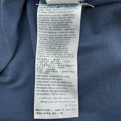 Maison Margiela Blue Distressed Logo T-shirt