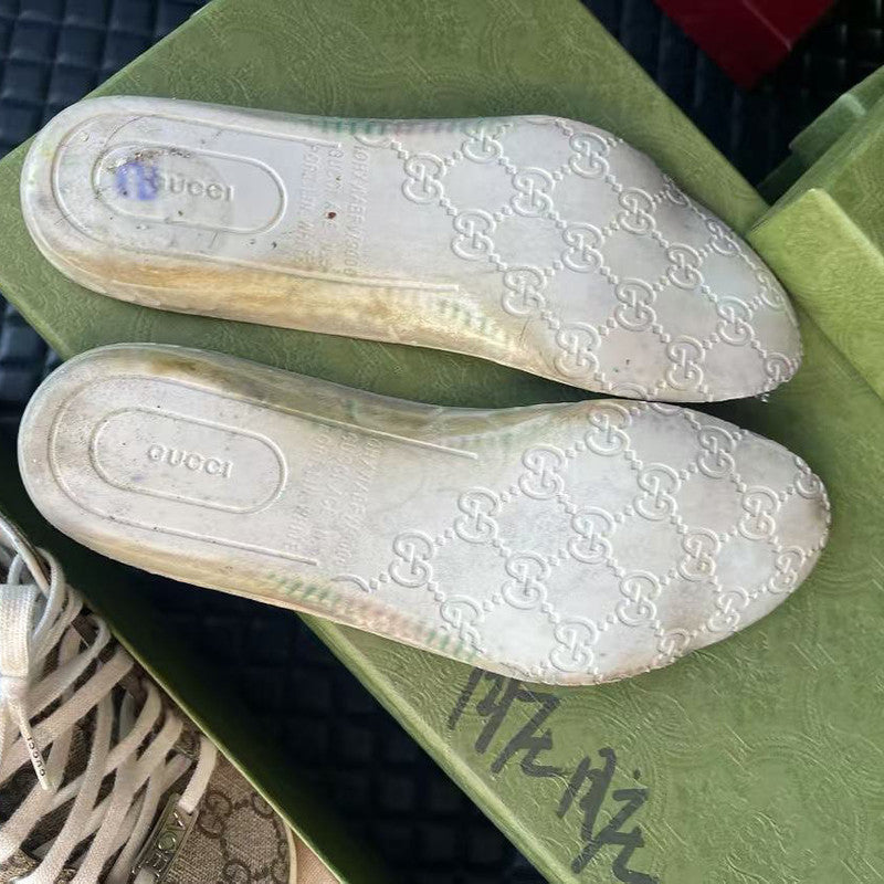 Gucci Ace Leather Low-Top Sneakers 0079