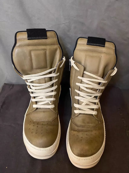 Rick Owens Desert Gray High-Top Boots-yf