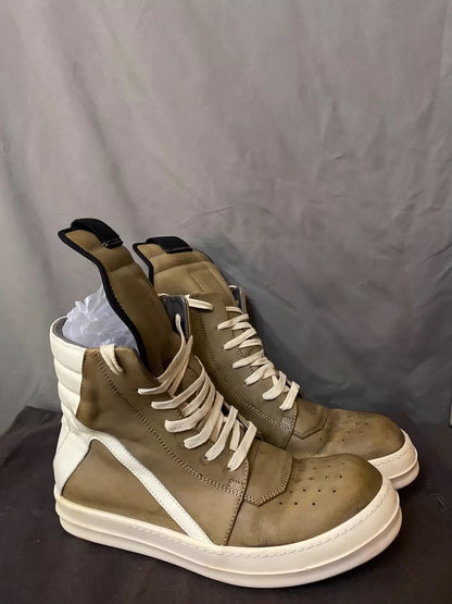 Rick Owens Desert Gray High-Top Boots-yf