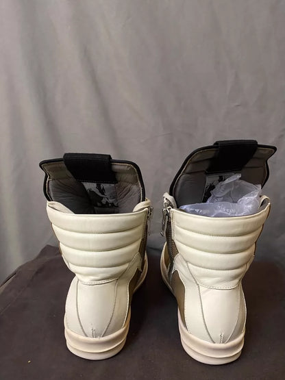 Rick Owens Desert Gray High-Top Boots-yf