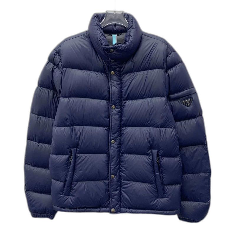 Prada Blue Long Sleeve Down Jacket
