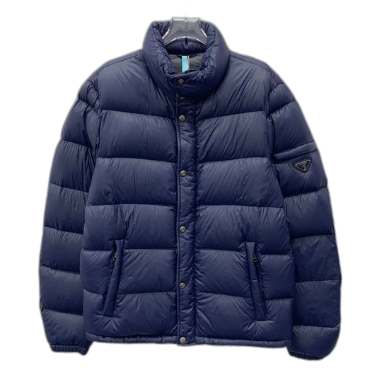 Prada Blue Long Sleeve Down Jacket