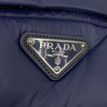Prada Blue Long Sleeve Down Jacket