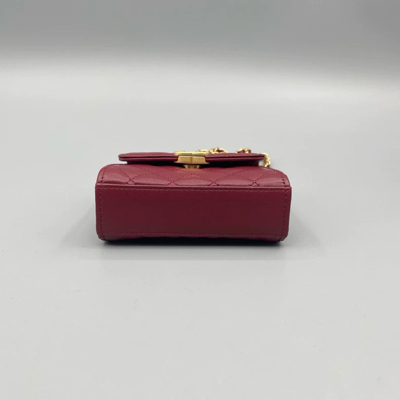 Chanel Mini Enamel Handle Crossbody Bag