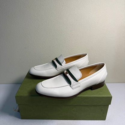 Gucci Interlocking Leather Slip-On Casual Shoes 0079