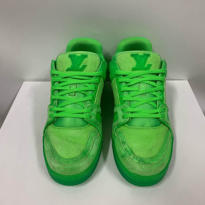 Louis Vuitton Trainer Low-Top Sneakers in Green 0079
