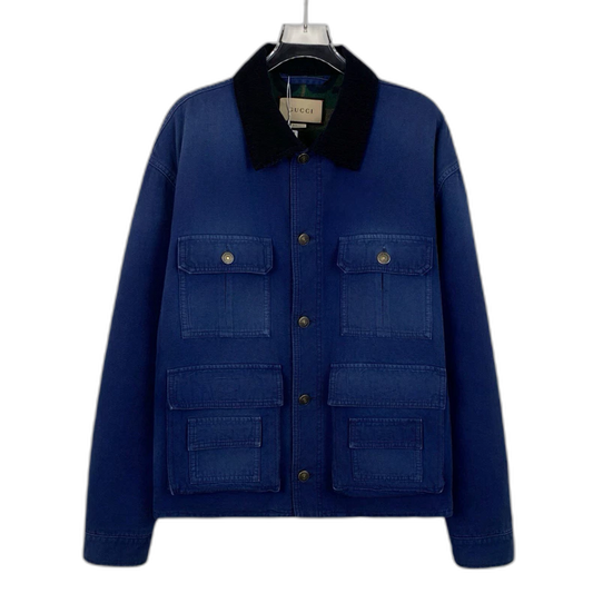 Gucci Denim Jacket with Multiple Pockets