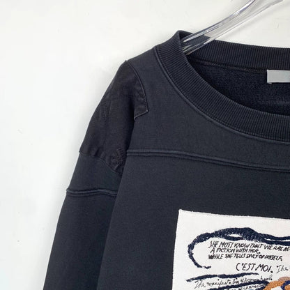Dior Black Graphic Long Sleeve Sweatshirt