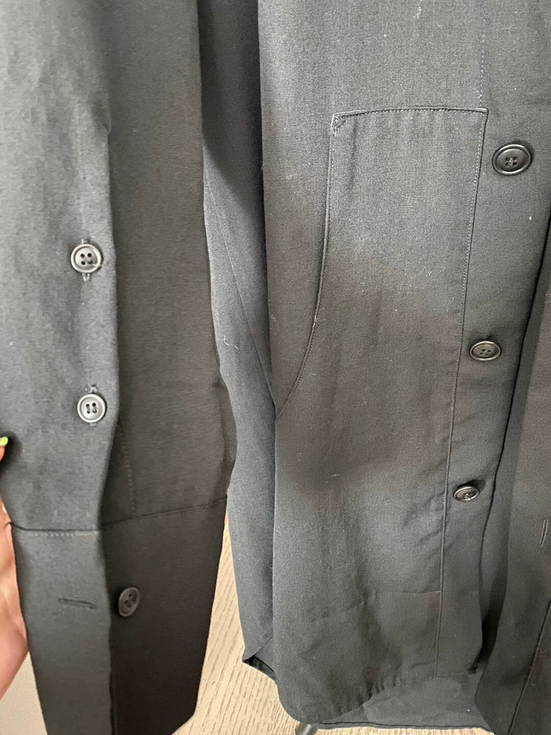 Yohji Yamamoto Wool Hooded Coat