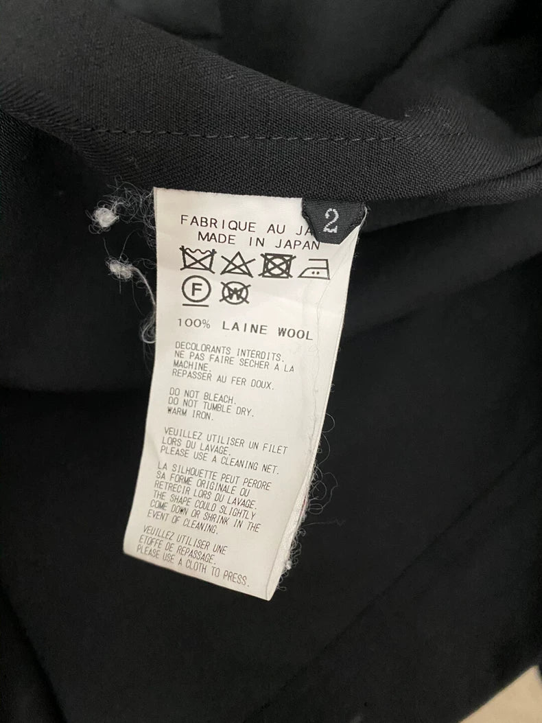 Yohji Yamamoto Wool Hooded Coat