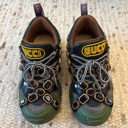 Gucci Flashtrek Crystal-Embellished Sneakers 0079