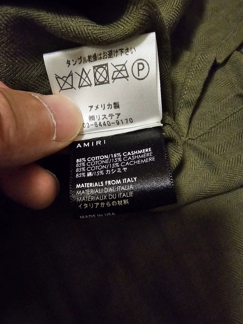 Amiri Badge Shirt with Fringe Hem-yf