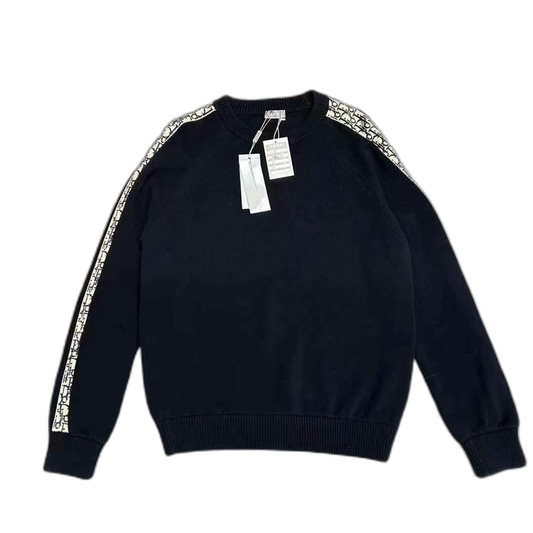 Dior Navy Blue Knit Sweater for Men