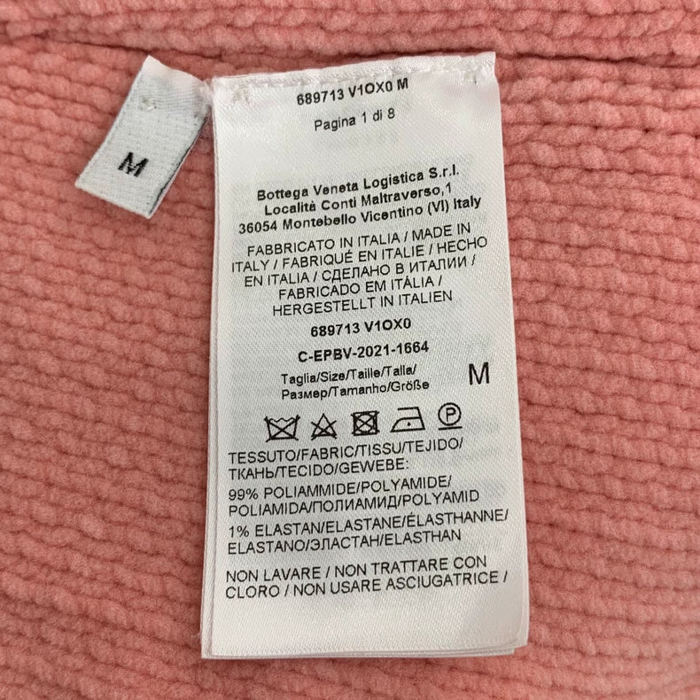 Bottega Veneta Pink Lettered Knitted Cardigan