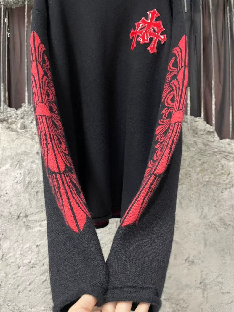 Chrome Hearts Cross Design Sweater