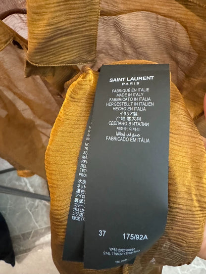 Saint Laurent Sheer Silk Shirt for Summer