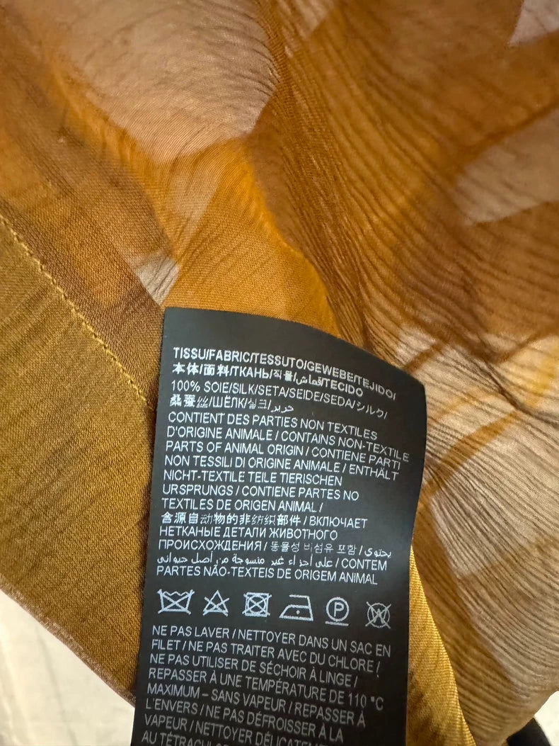 Saint Laurent Sheer Silk Shirt for Summer