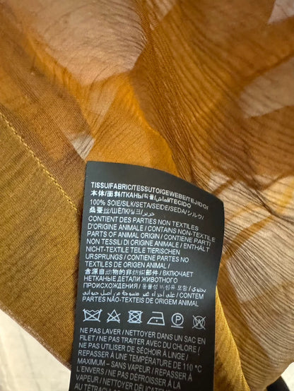 Saint Laurent Sheer Silk Shirt for Summer