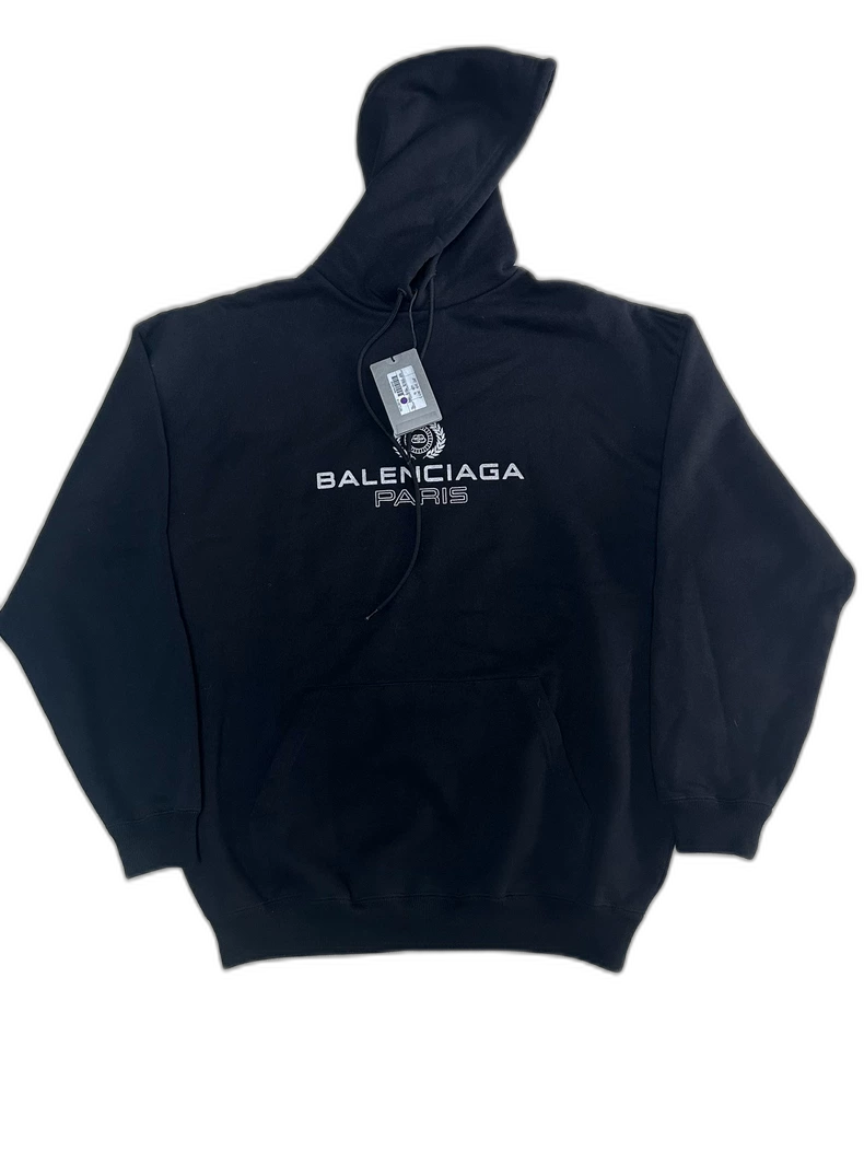 Balenciaga Crown Logo Hooded Sweatshirt