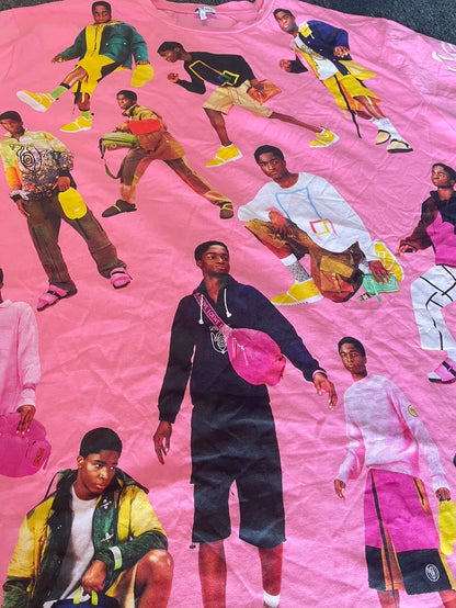 Loewe Oversize Graphic Print Short Sleeve T-Shirt-yf