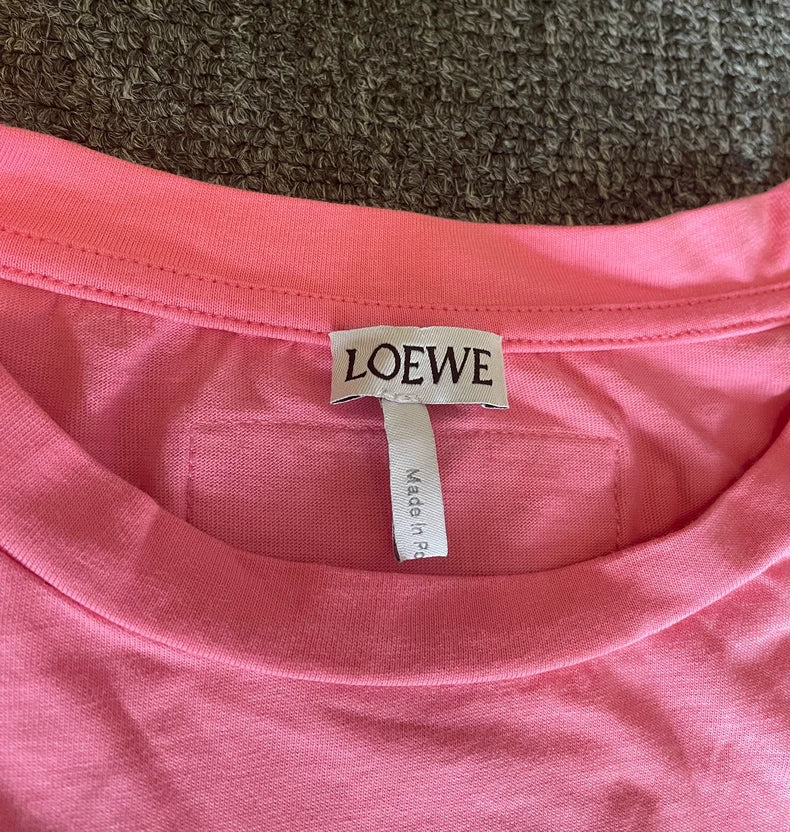 Loewe Oversize Graphic Print Short Sleeve T-Shirt-yf