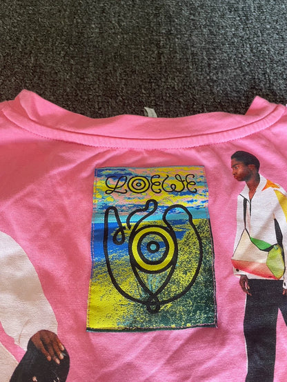Loewe Oversize Graphic Print Short Sleeve T-Shirt-yf