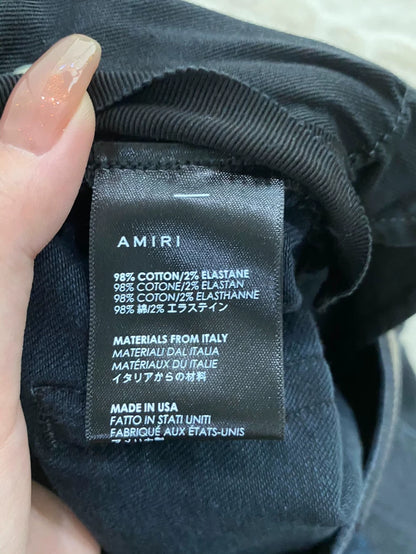 Amiri Black Distressed Denim MX1 Pants