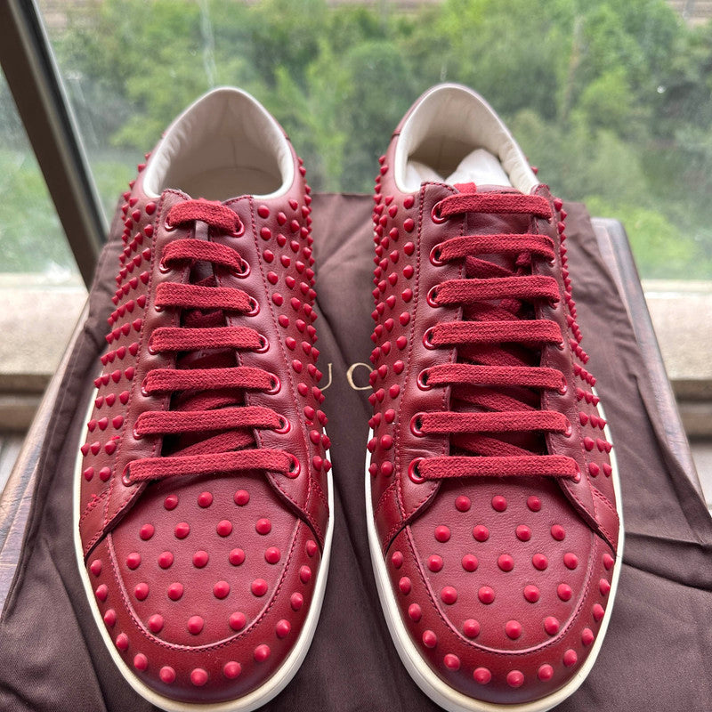 Gucci Red Studded Sneakers for Bold Style 0079