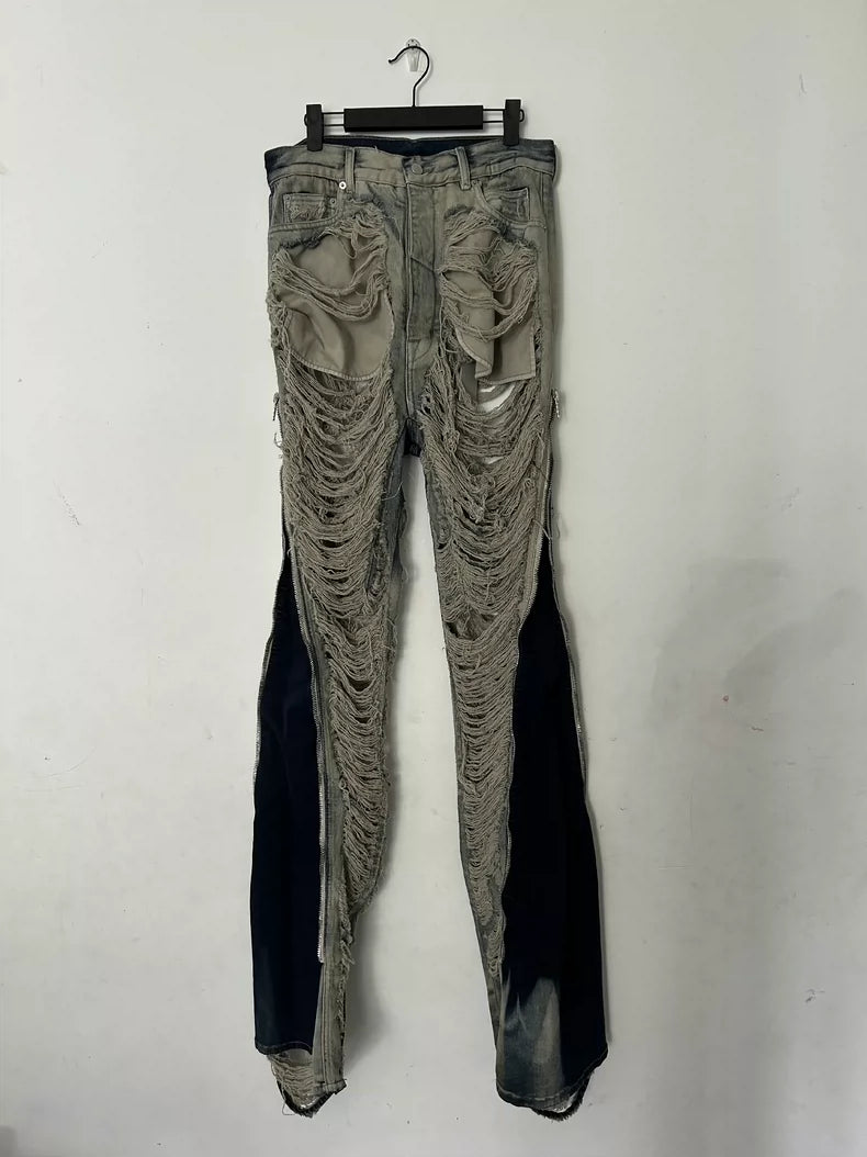 Rick Owens Bolan Banana Distressed Jeans