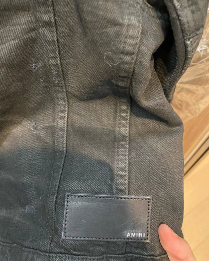 Amiri Washed Black MX2 Denim Jacket