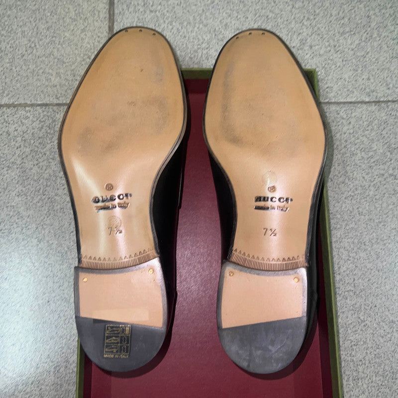 Gucci Casual Leather Shoes in Black and Brown 0079