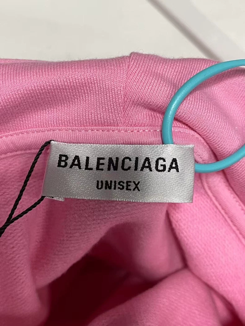 Pink Rhinestone Hoodie from Balenciaga