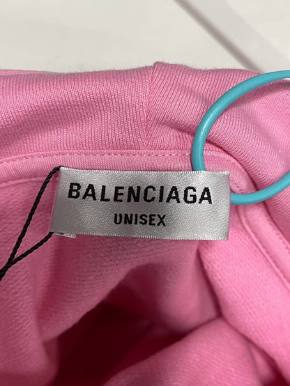Pink Rhinestone Hoodie from Balenciaga