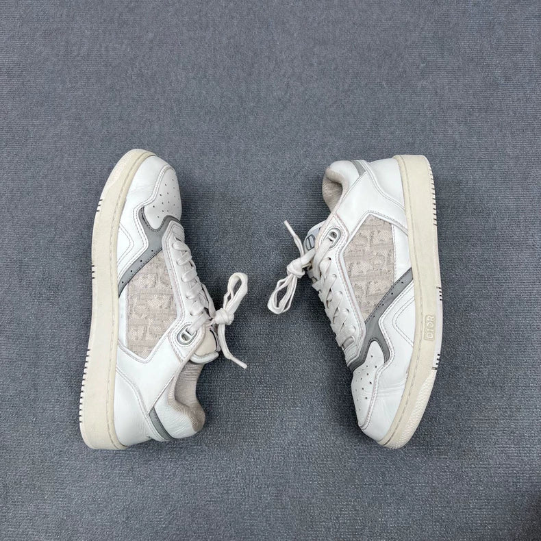 Dior B27 Logo Sneakers in Grey White