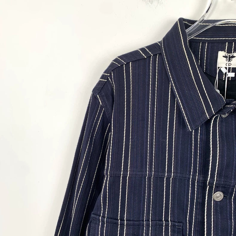 Christian Dior Striped Cotton Long Sleeve Jacket
