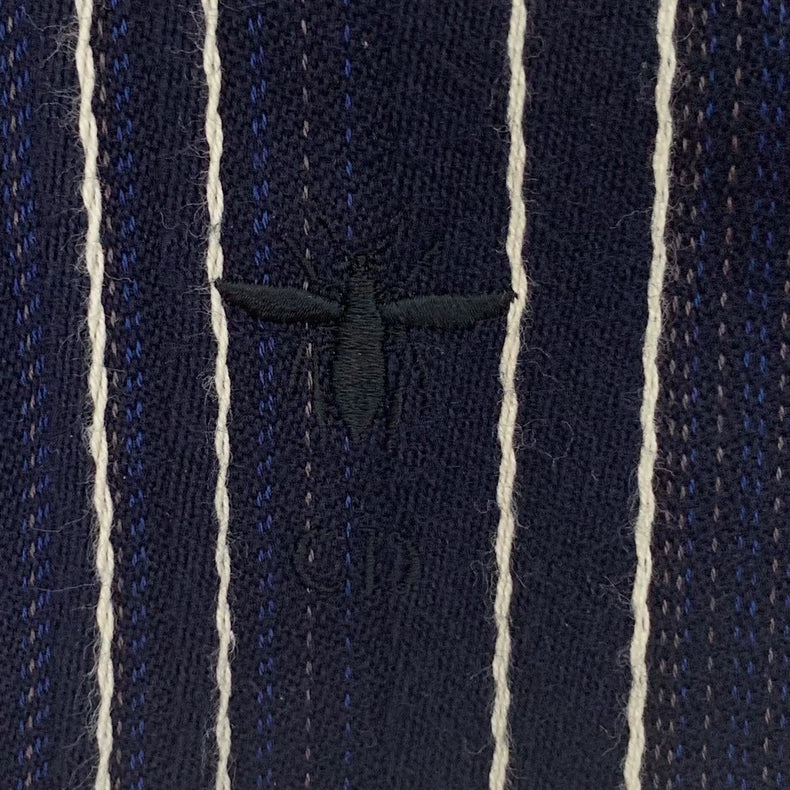 Christian Dior Striped Cotton Long Sleeve Jacket