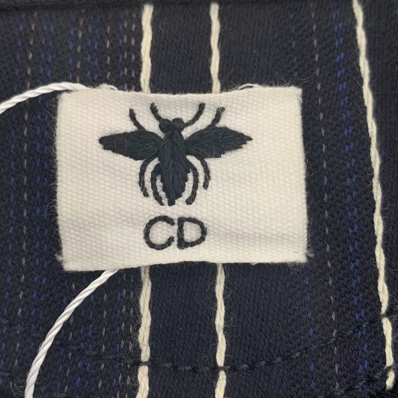 Christian Dior Striped Cotton Long Sleeve Jacket