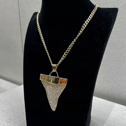 Givenchy Shark Tooth Necklace with Diamonds