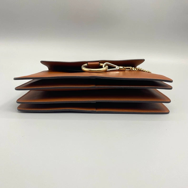 Chloe Suede and Leather Round Ring Bag