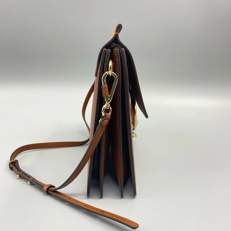 Chloe Suede and Leather Round Ring Bag