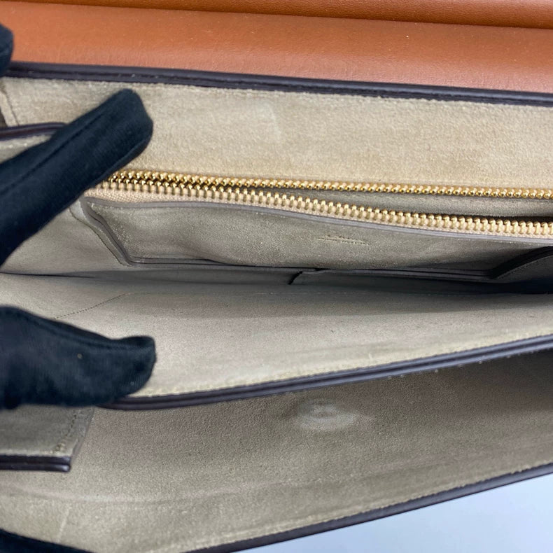 Chloe Suede and Leather Round Ring Bag