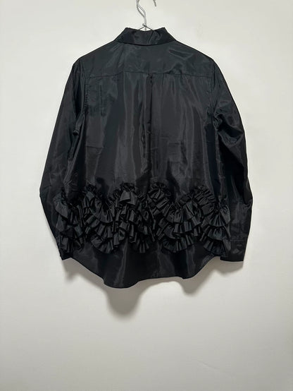 Comme des Garcons Black Ruffled Shirt XS
