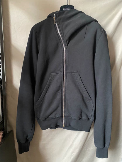 Rick Owens Black Zip Hoodie XS-yf