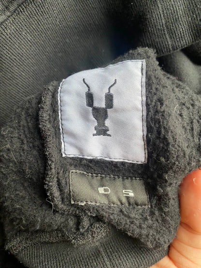 Rick Owens Black Zip Hoodie XS-yf