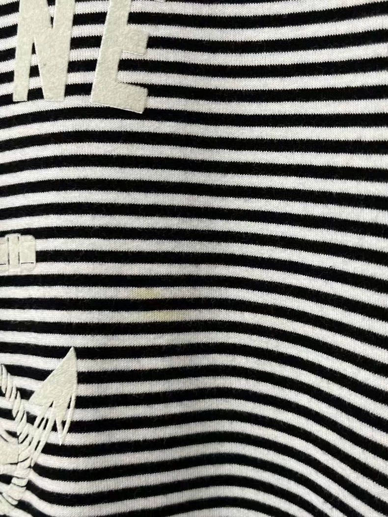 Celine Striped Anchor Short Sleeve Shirt