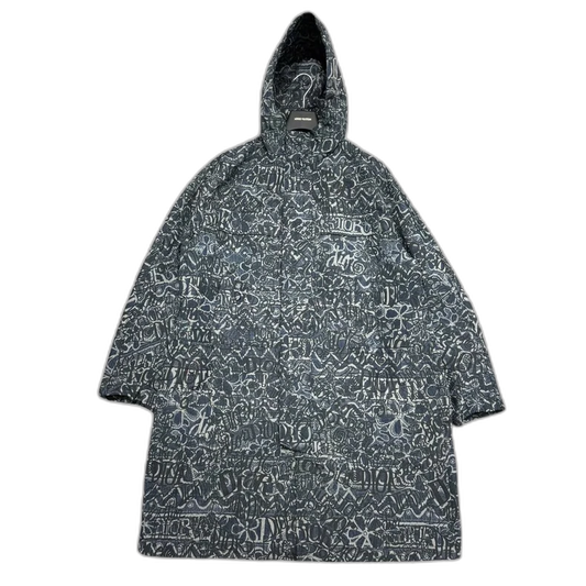 Dior Stussy Collaboration Embroidered Coat-zp