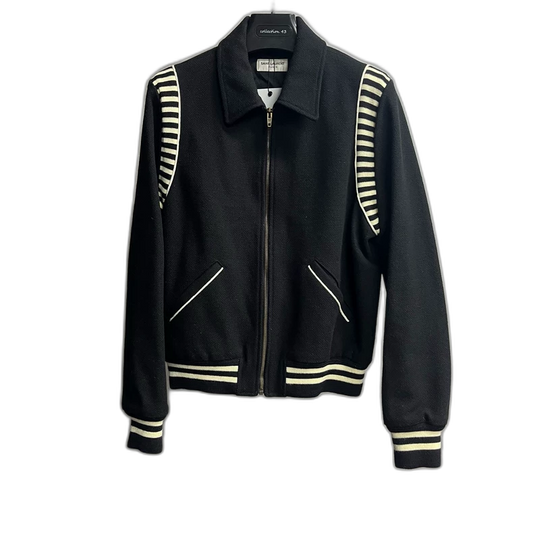 Saint Laurent Black Zebra Print Jacket