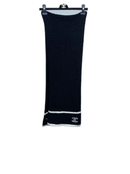 Chanel Panda Pattern Double C Scarf